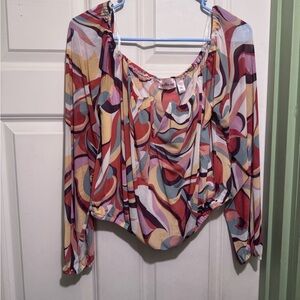 Colorful Swirl Women's Blouse